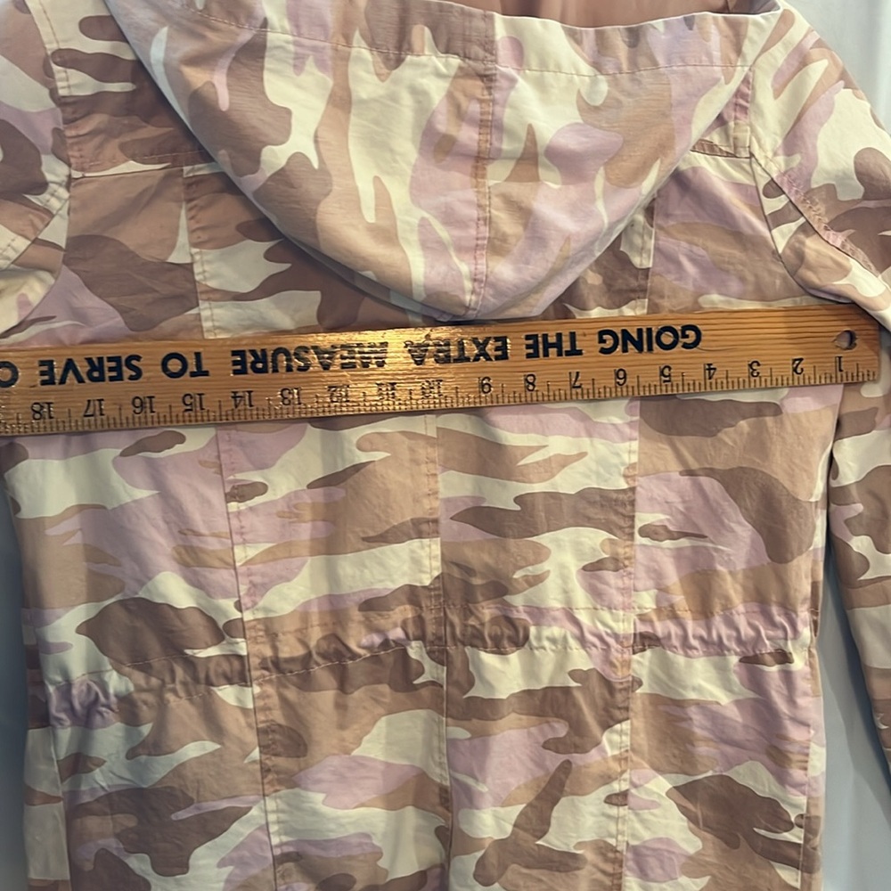 New Look pink toned camouflage women’s spring jacket USED size small - Picture 10 of 10